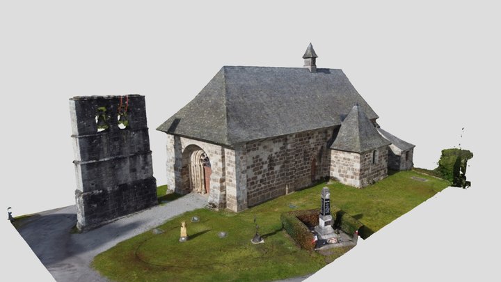 Eglise Saint-Martial de Palisse 3D Model