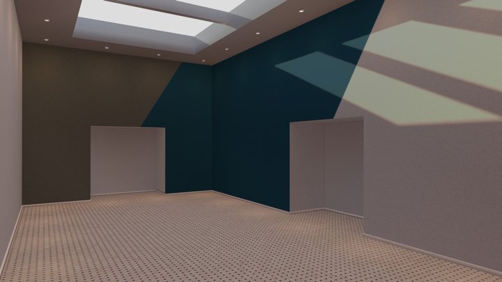 Sala 1 - exp+1 cor novo 3D Model