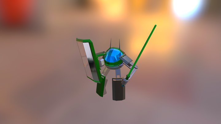 DinoCop - Enemy Mecha 3D Model