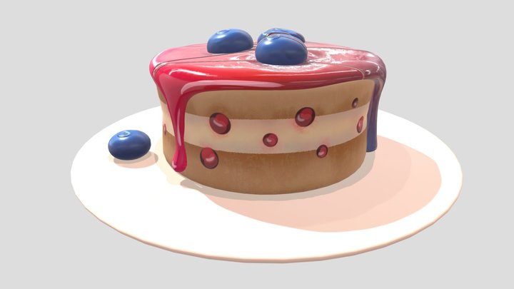 Berry pie 3D Model