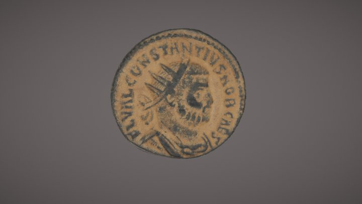 Moneda Romana 3D Model