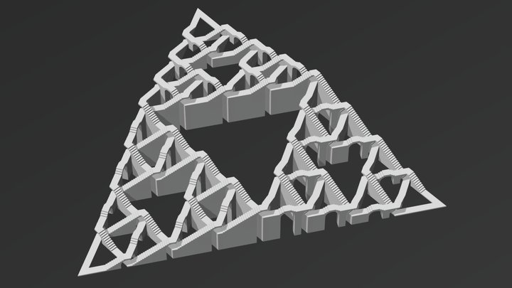 Walkable Iterated Trefoil Knot 3D Model