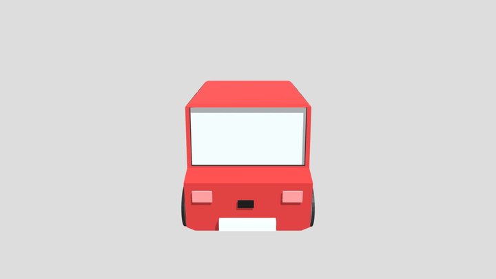Low Poly Car 3D Model