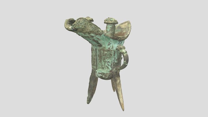 爵（しゃく） 3D Model