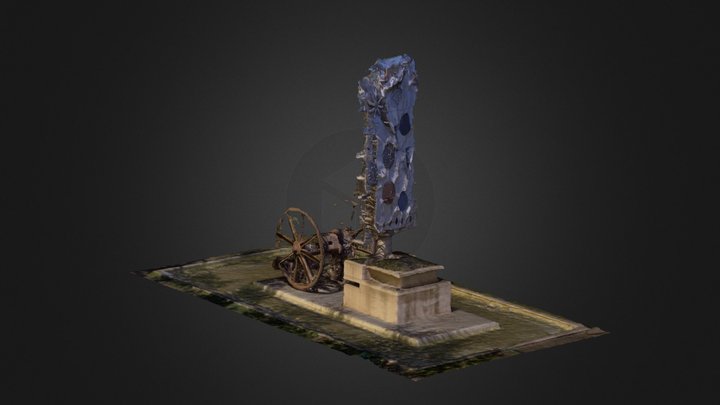 Mechanism Modern Sculpture, Parc Ciutadella 3D Model