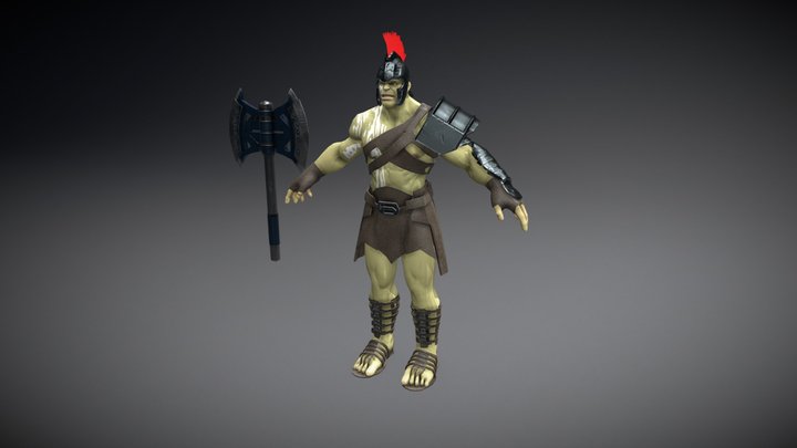 gladiator Hulk 3D Model