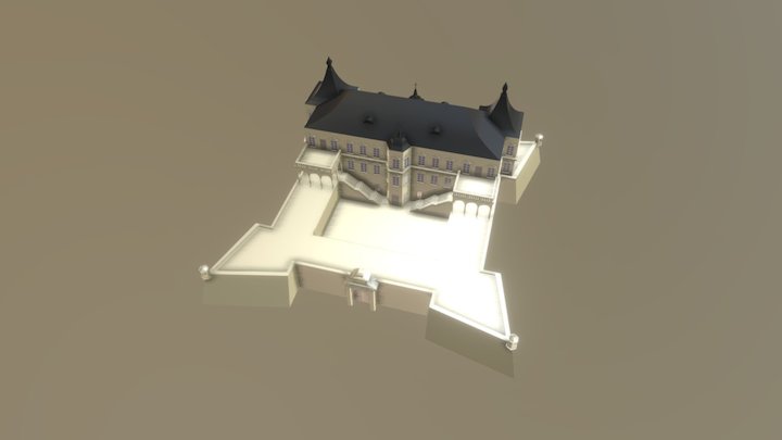 Pidhirtsi Castle 3D Model