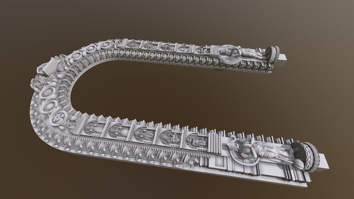 Ram Lalla Behind Gate 3D Model