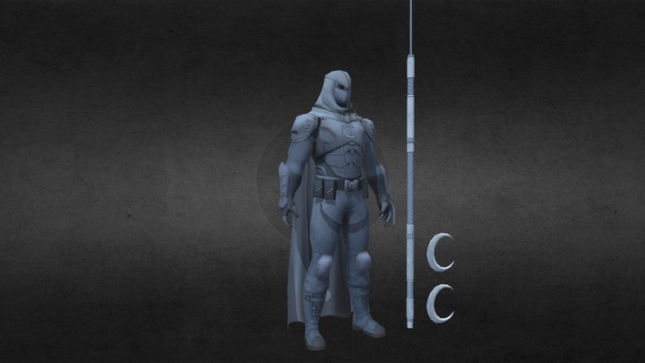 Moon Knight 3D Model