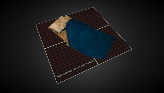Homeless person sleeping place 3D Model