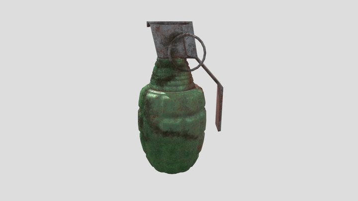 F1 Grenade WIP (Texturing Stage) 3D Model