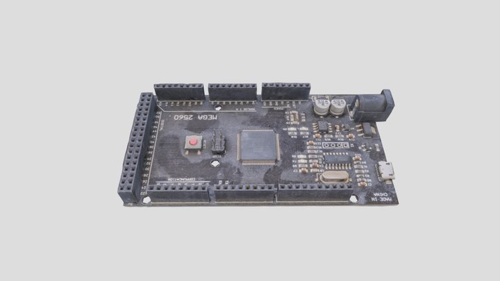 Dusty Arduino Uno 3D Model