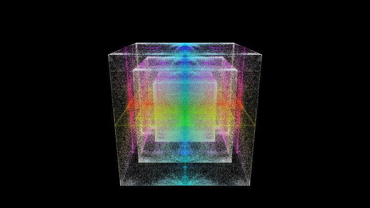 Aa_nested_cubes_mirror_1x1x1 3D Model