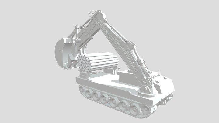 Trojan Tank 3D Model