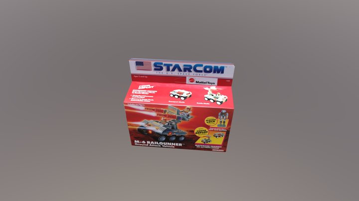 packaging from StarCom M-6 Railgunner 3D Model