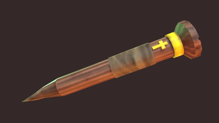 Wooden Stake 3D Model