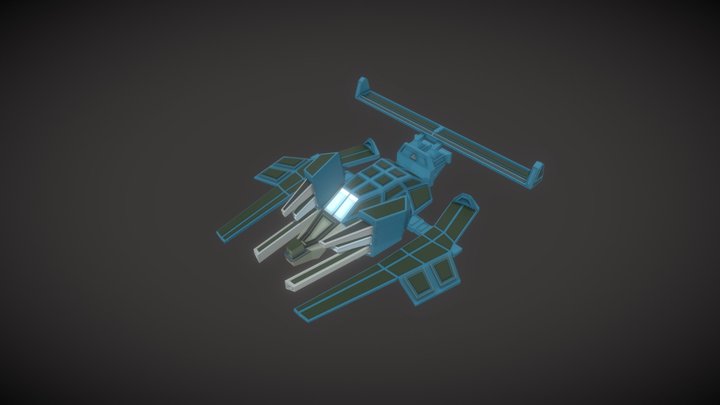 Sci fi spaceship 3D Model