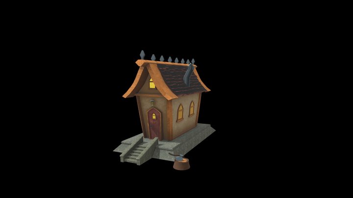 Stylized House 3D Model