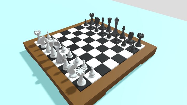 Chess Animated 3D Model