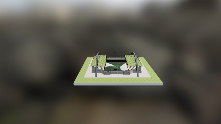 futbol + arena 3D Model