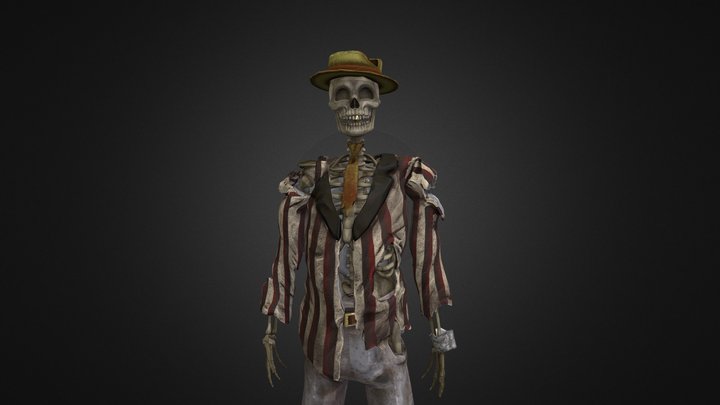 Spooky Jazz Pianist 3D Model