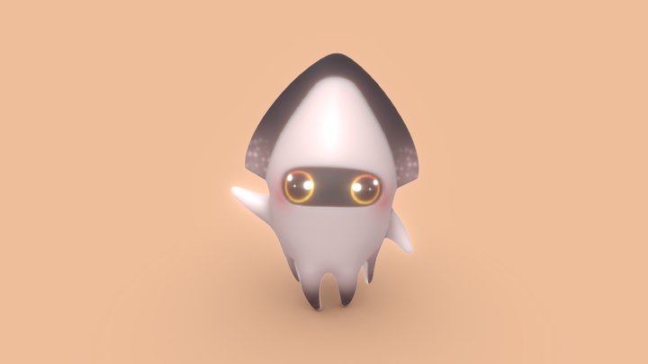 kinoko squid!! 🍄 3D Model