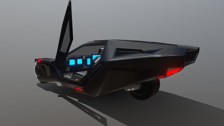 Blade Runner 2049 Spinner (Week 6 WIP) 3D Model