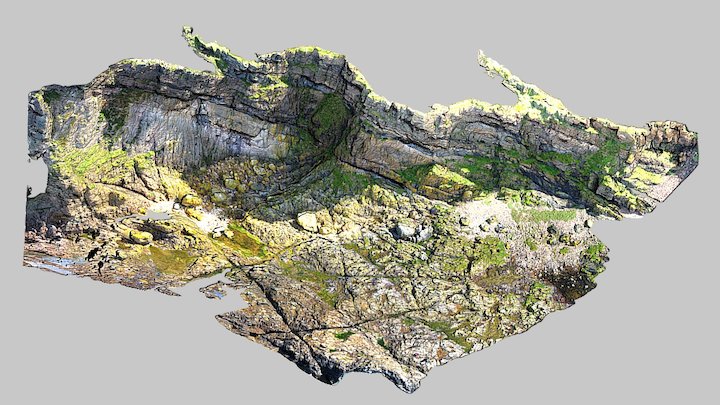 A Chuli West Cliff Face 3D Model