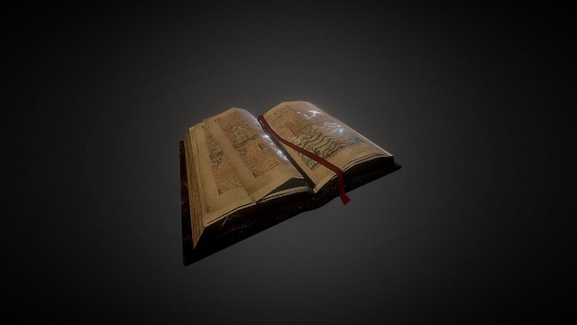 XIV Century Bible 3D Model