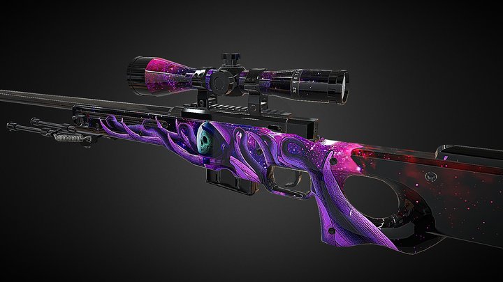 AWP Neon Ghost 3D Model