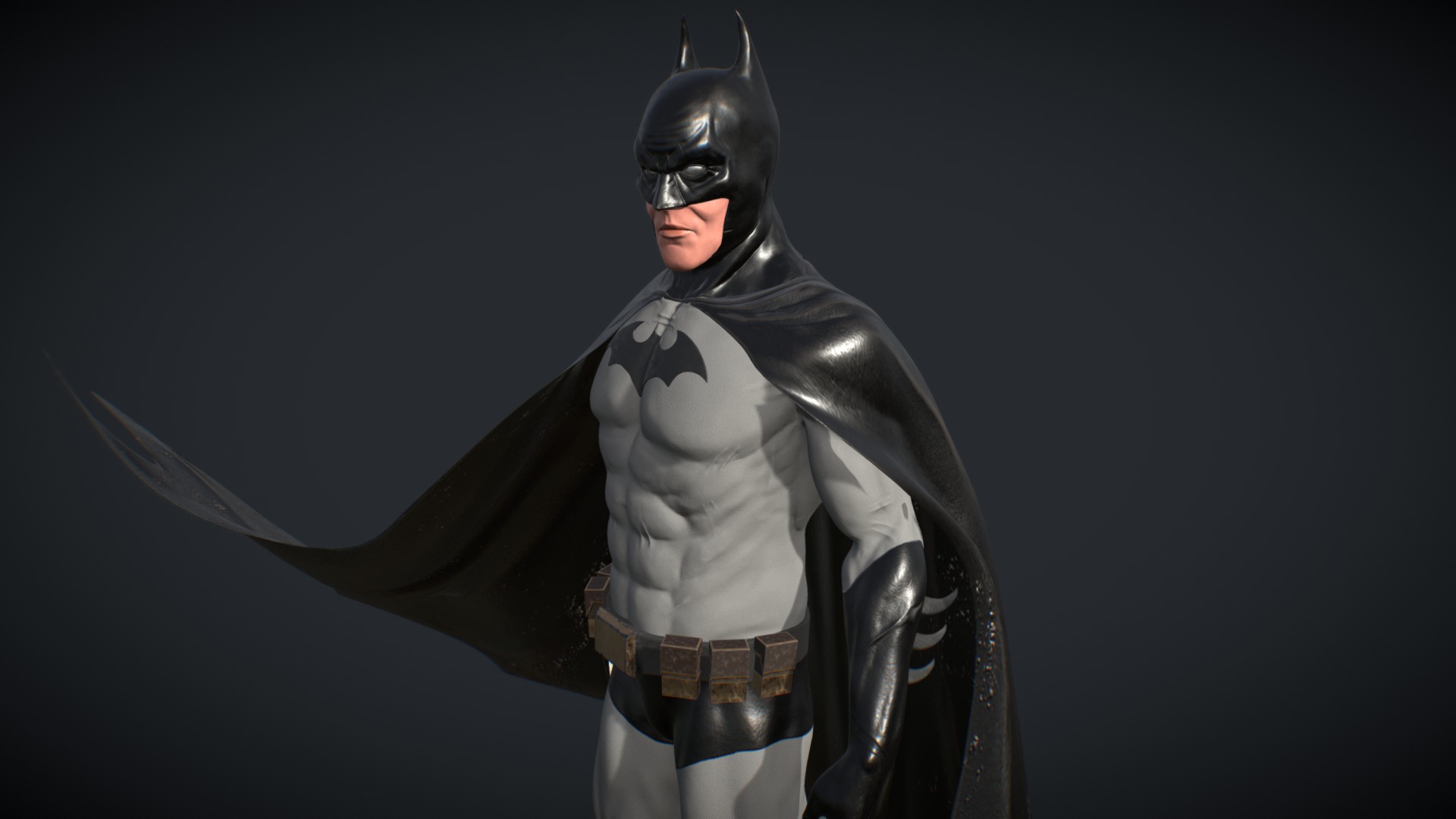 The Batman 3d Model By Miguel Ravagnani Ornitorrinco On Fire