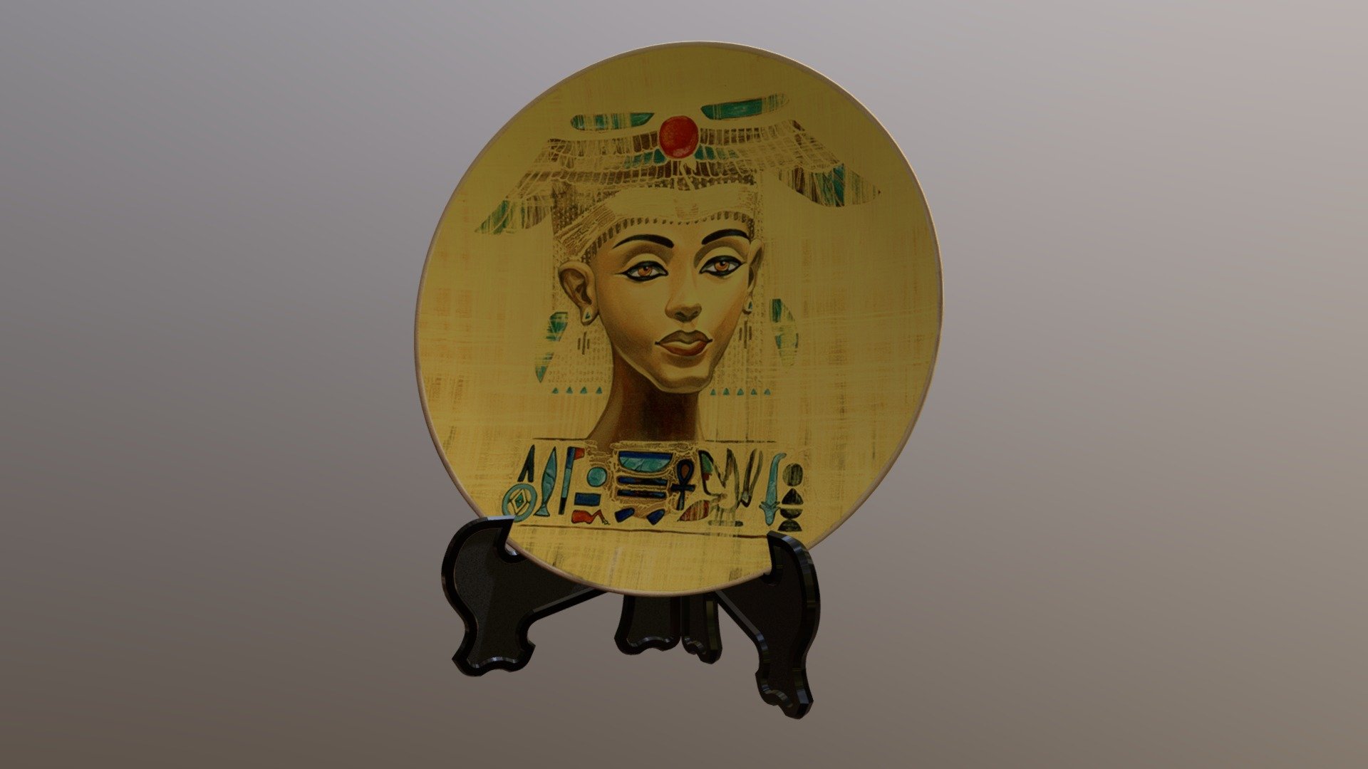Decorative Plate Egyptian Style Sketchfab
