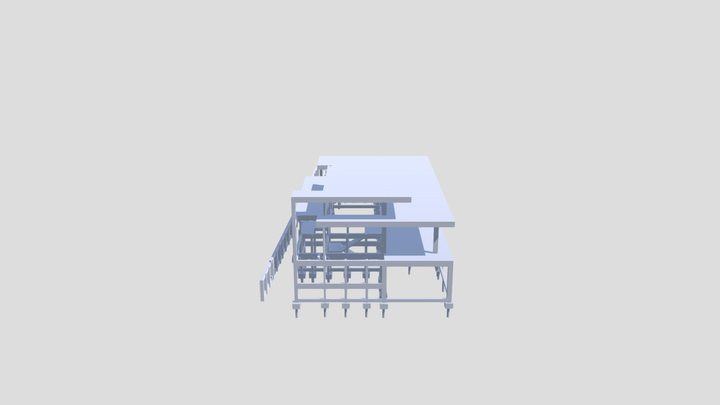 ESTRUTURA EM CONCRETO ARMADO 3D Model
