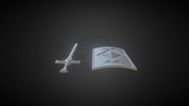 WIP Sword shield 3D Model