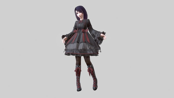Gothic Lolita 3D Model