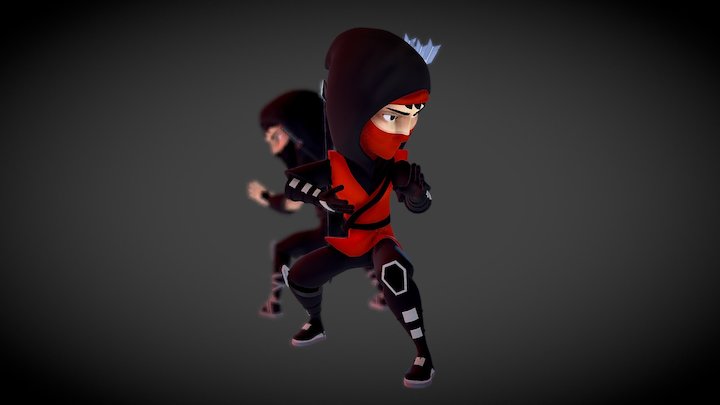 Ninjas 3D Model
