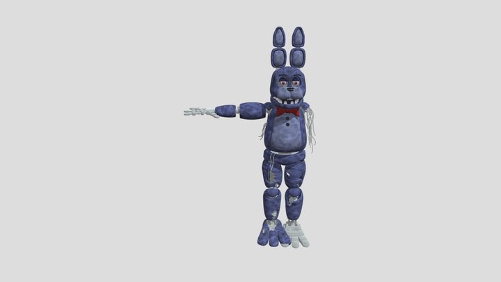 Withered Bonnie By Thudner 3D Model