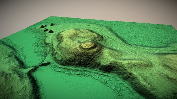 Puziniškio piliakalnis (Lithuania) – Gratis 3D-model STL