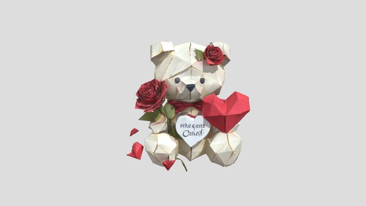 Origami Love Bear