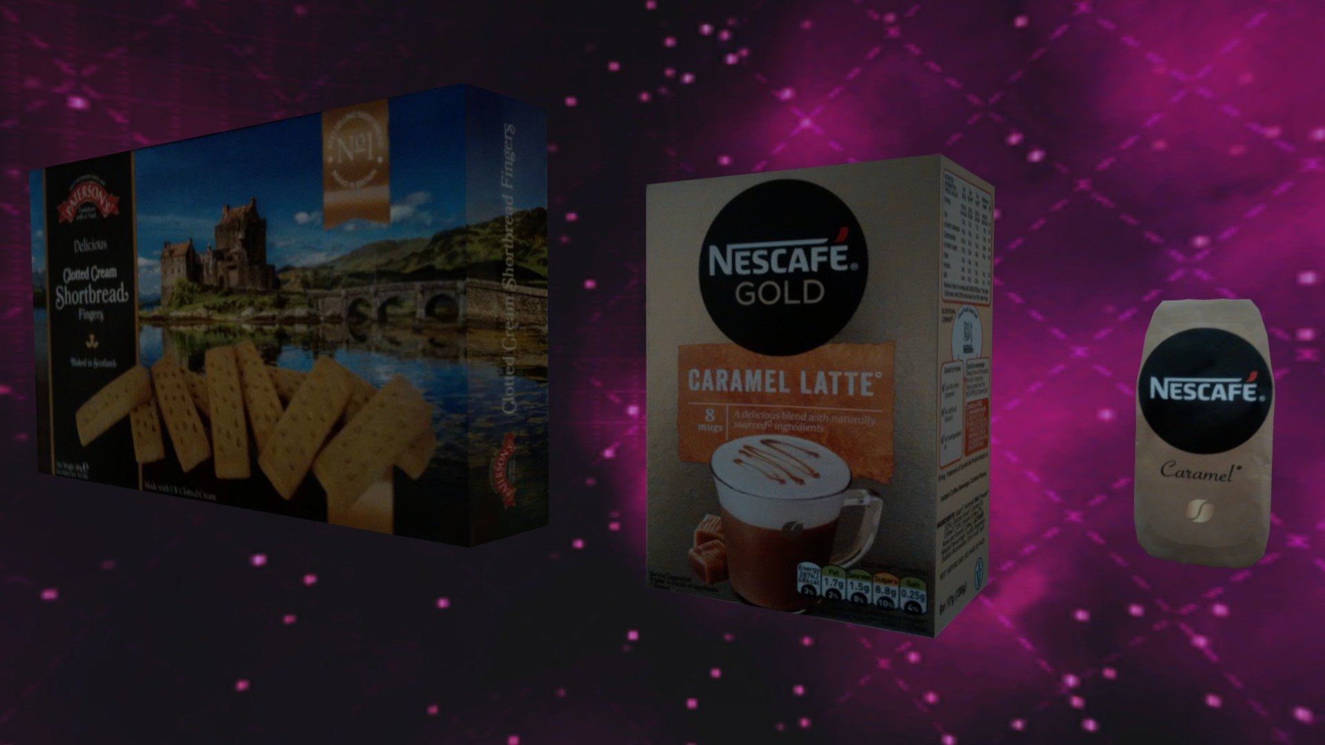 Coffee & Shortbread FBX Low Poly FREE