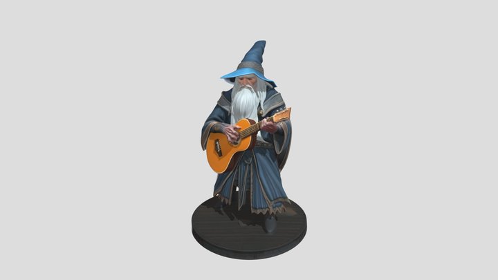 The Arcane Guitarist 3D Model
