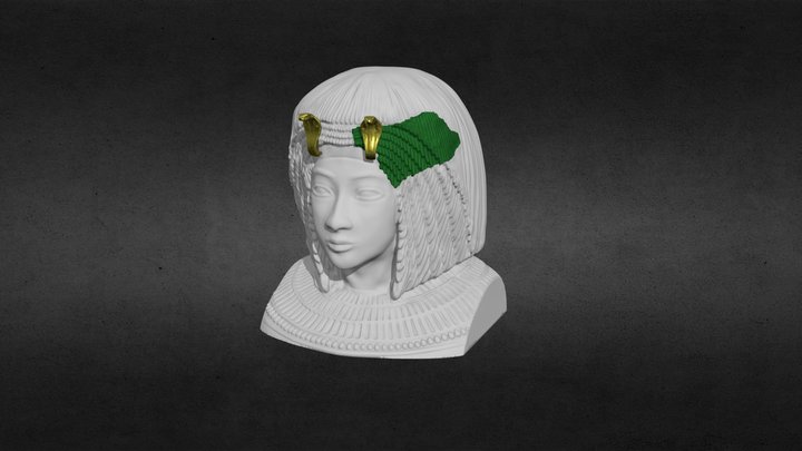 EGYPTIAN_HEAD_v6_all_dec 3D Model