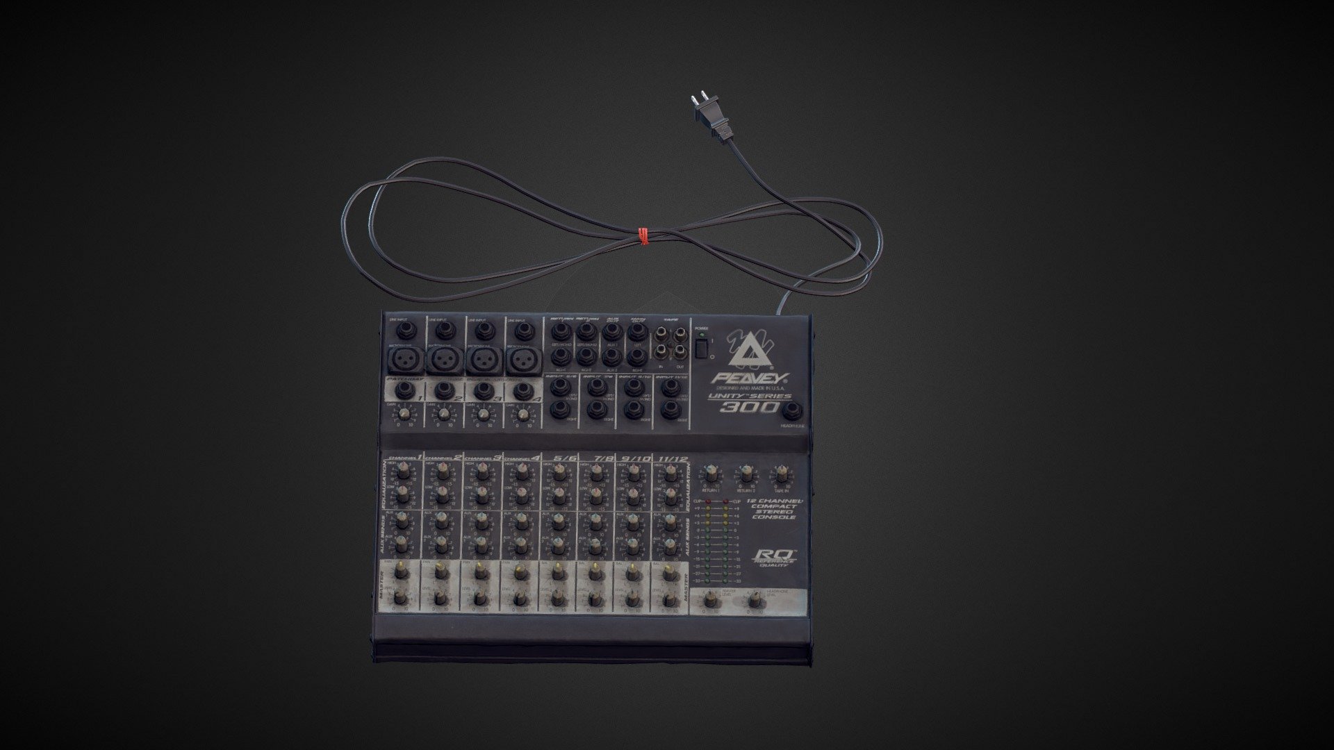 Photogrammetry scan of a Peavey mixer