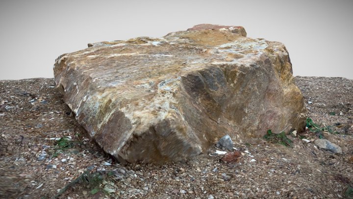 Rock on beach sand Photogrammetry