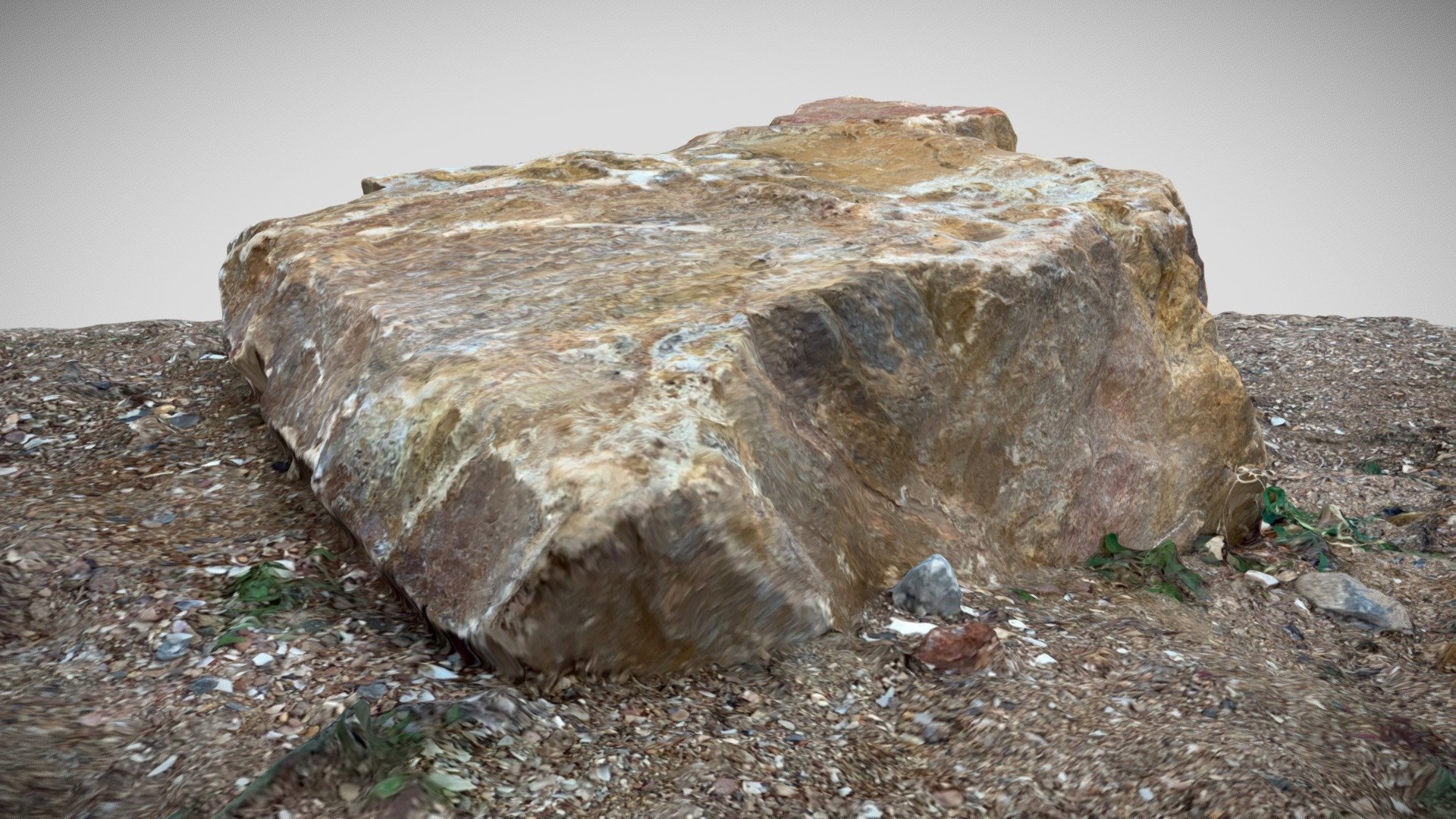 Rock on beach sand Photogrammetry
