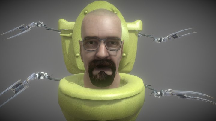 Walter skibidi toilet – Modello 3D gratuito STL