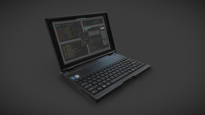 Hacker Laptop 3D Model