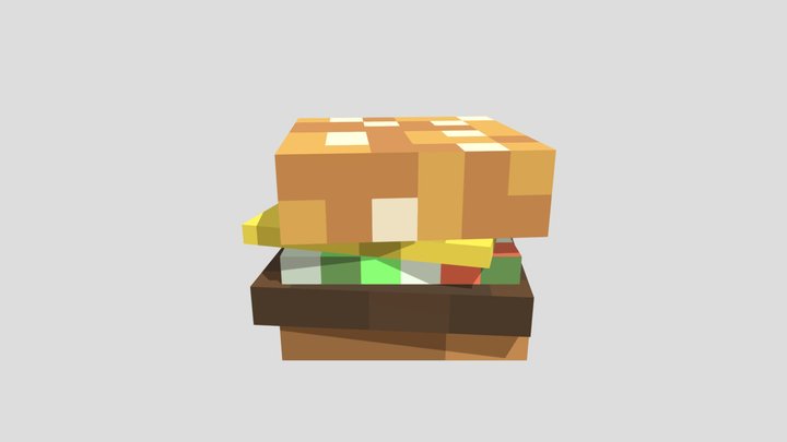 minecraft pixel Burger