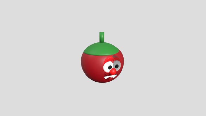 Bob The Tomato (No boolean mouths) 3D Model
