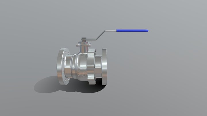 3 Ball Valve Assem 3D Model